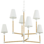 Mariana Chandelier - White / White