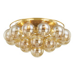 Mimi Ceiling Light - Aged Brass / Champagne