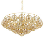 Mimi Chandelier - Aged Brass / Champagne