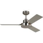 Jovie Ceiling Fan - Brushed Steel / Silver / American Walnut