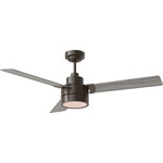 Jovie Ceiling Fan - Aged Pewter / Light Grey Weathered Oak