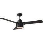 Jovie Ceiling Fan - Midnight Black / Midnight Black / American Walnut