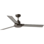 Jovie Outdoor DC Ceiling Fan - Aged Pewter / Light Grey Weathered Oak