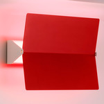 Applique a Volet Pivotant Plie Wall Light - White / Red