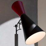 Parliament Floor Lamp - Gray / Black / Red