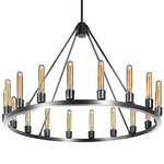 Spark Chandelier - Brushed Aluminum