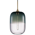 Balon Ombra Pendant - Satin Brass / Storm / Clear