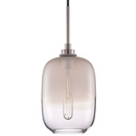 Balon Ombra Pendant - Polished Nickel / Opaline / Clear