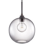 Solitaire Pendant - Graphite / Effervescent
