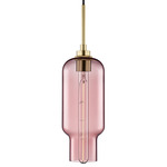 Pharos Pendant - Satin Brass / Fig
