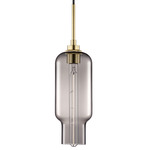 Pharos Pendant - Satin Brass / Grey