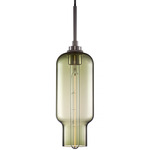 Pharos Pendant - Polished Nickel / Moss