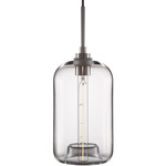 Pod Pendant - Polished Nickel / Clear