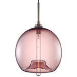 Stamen Pendant - Polished Nickel / Fig