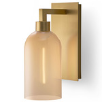 Cloche Wall Sconce - Satin Brass / Blush