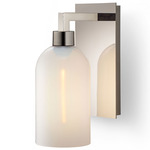 Cloche Wall Sconce - Polished Nickel / Opaline