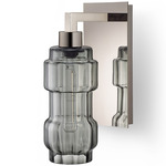 Muralla Wall Sconce - Polished Nickel / Grey Optique