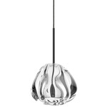 Blob II LED Pendant - Black / Clear