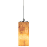 Onyx Mosaic Pendant - Satin Nickel / Light Onyx Mosaic