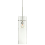 Kitchen Pendant - Satin Nickel / Clear