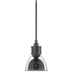 Vitrea Action Pendant - Black / Clear