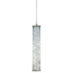 Jazz Venti Crystal Pendant - Polished Chrome / Clear