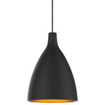 Aluminia Pendant - Gold / Black