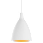 Aluminia Pendant - Gold / White