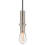 Firenze Penny Lane Pendant - Satin Nickel / Clear