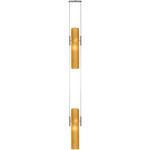 Top 2 Pendant - Satin Nickel / Amber
