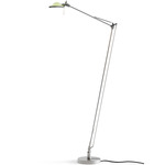 Berenice Floor Lamp - Aluminum / Sage Green Glass