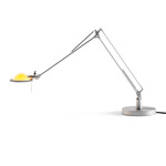 Berenice Desk Lamp - Aluminum / Yellow Glass