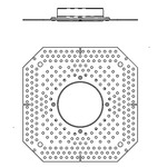 ECO 1IN Round Flangeless Mud-In Plate - White