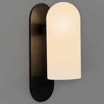 Odyssey Wall Sconce - Black Gunmetal / Opal Matte