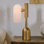 Odyssey Table Lamp - Lacquered Burnished Brass / Opal Matte
