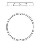 ECO 5 Ceiling Thickness Adapter - White