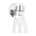 Moritz Wall Sconce - Polished Nickel / Clear