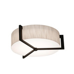 Apex Ceiling Light - Espresso / Jute