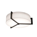Apex Ceiling Light - Espresso / White Linen