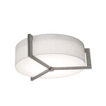 Apex Ceiling Light - Weathered Grey / White Linen