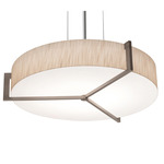 Apex Pendant - Weathered Grey / Jute