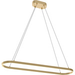 Glo Linear Pendant - Satin Brass