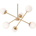 Pearl Pendant - Satin Brass / White