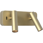 Enna Twin Wall Sconce - Matte Gold / Matte Gold