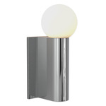 Ortona Single Wall Sconce - Polished Chrome / White