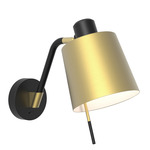 Edward Wall Sconce - Matte Black / Matte Gold Metal