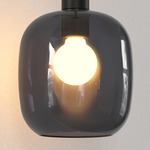 Pendant Suspension 4 - Matte Black / Dark Smoke