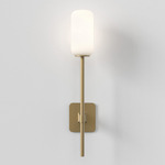 Tacoma Reed Wall Sconce - Antique Brass / White