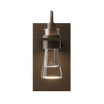 Erlenmeyer Plate Wall Sconce - Bronze / Clear
