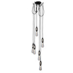 Hooked Multi Light Pendant - Steel / No Shade